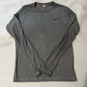 Vintage heather grey Hollister long sleeve tee